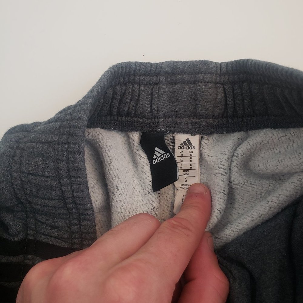 Adidas Mens Medium Gray Sweatpants - Picture 3 of 5